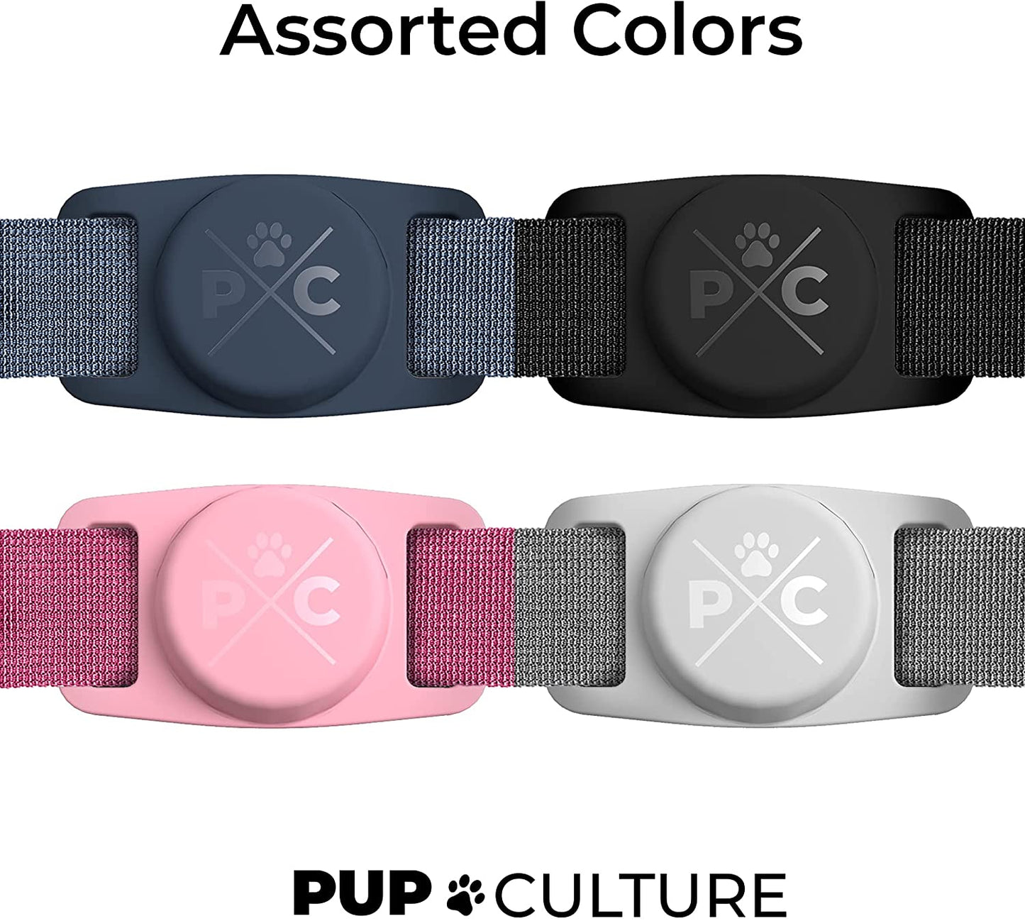 Airtag Dog Collar Holder - Durable Silicone Tracking Solution for Dogs & Cats - Keep Your Pets Safe with Apple Airtag Technology