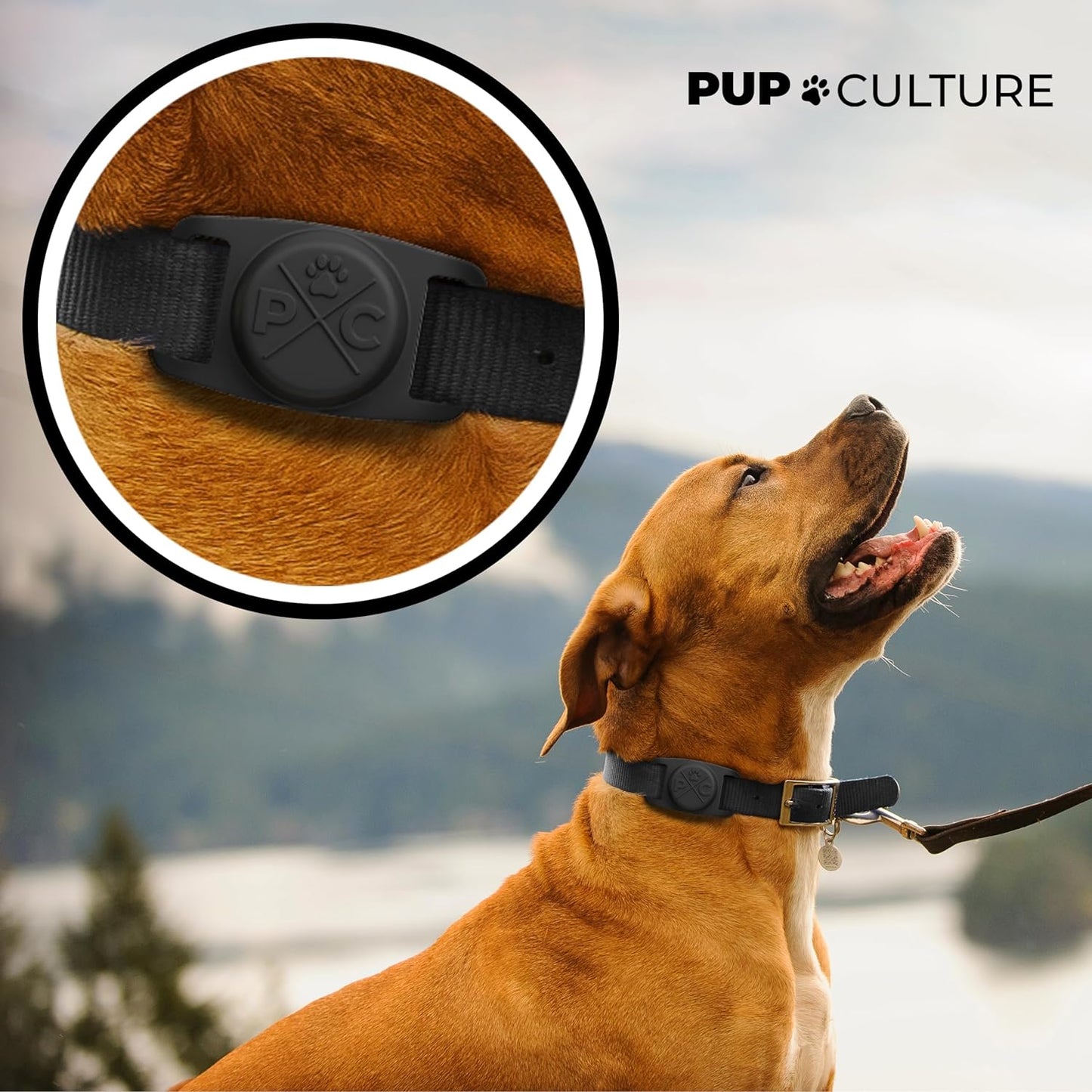 Airtag Dog Collar Holder - Durable Silicone Tracking Solution for Dogs & Cats - Keep Your Pets Safe with Apple Airtag Technology