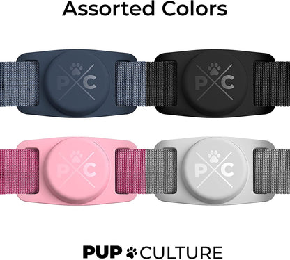 Airtag Dog Collar Holder - Durable Silicone Tracking Solution for Dogs & Cats - Keep Your Pets Safe with Apple Airtag Technology